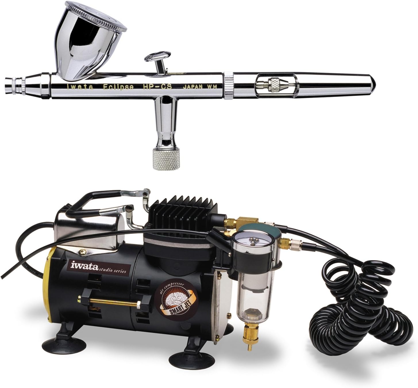 Eclipse HP-CS Airbrushing System with Smart Jet Air Compressor