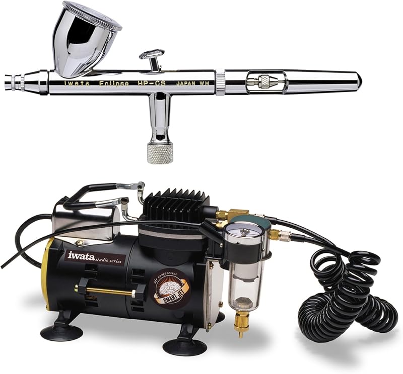 Iwata Eclipse HP-CS Airbrushing System with Smart Jet Air Compressor