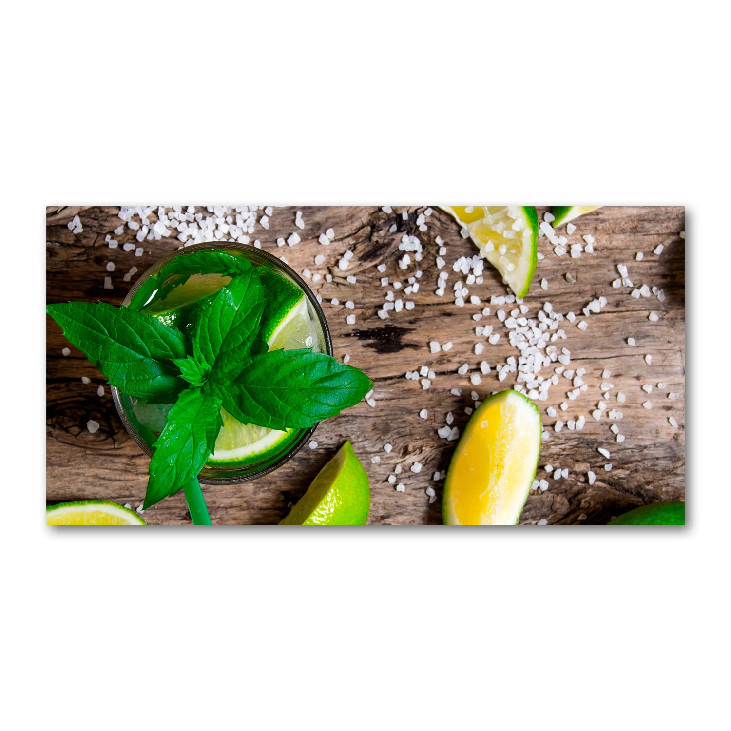 Tableau en verre acrylique 140x70cm Tulup Mojito pour une décoration murale moderne
