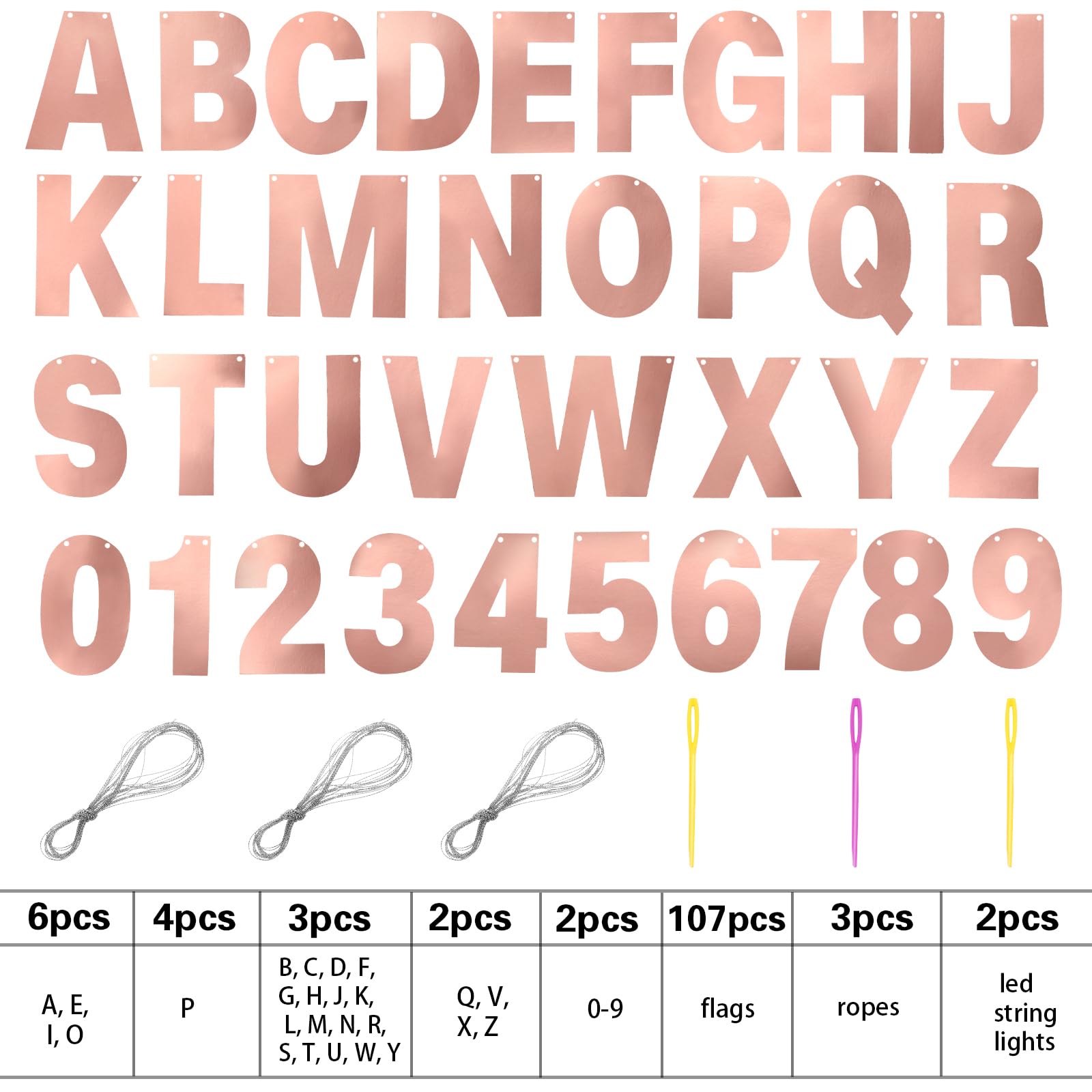 Snapklik.com : TaoBary 112 Pcs DIY Letter Custom Banner Glitter ...