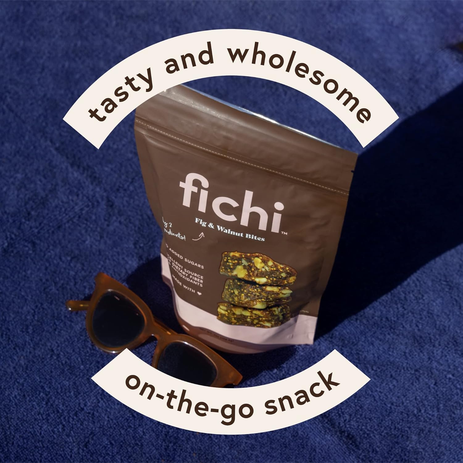 Fichi Fig and Walnut Bites, a Wholesome and Delicious Gluten-Free Italian Fruit and Nut Snack, 7 Oz (Pack of 6)