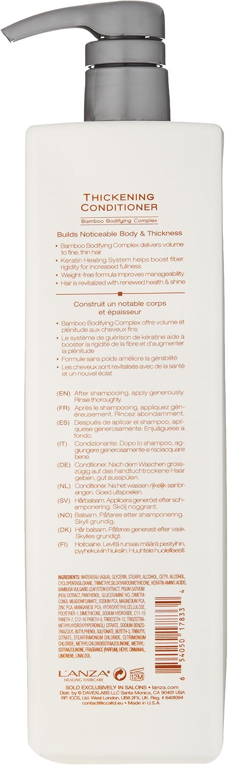 L'ANZA Healing Volume Thickening Conditioner, 1000 ml, White/Opulent Garden, 1 l (Pack of 1) - Image 3