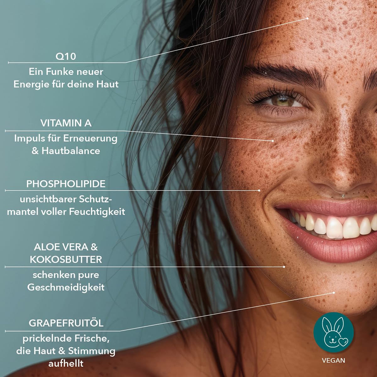 SK Naturkosmetik ENERGIE Gesichtscreme – Tagescreme mit Q10, Vitamin A, Vitamin E, Aloe Vera & Phospholipiden | Feuchtigkeit, Anti-Aging & Schutz | Naturkosmetik für Frauen & Männer | Made in Germany