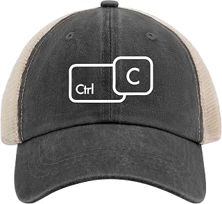 Copy Paste Matching Ctrl + C Mother's Father's Day Mens Baseball Cap Sport Cap for Mens Sports Hat Breathable Baseball