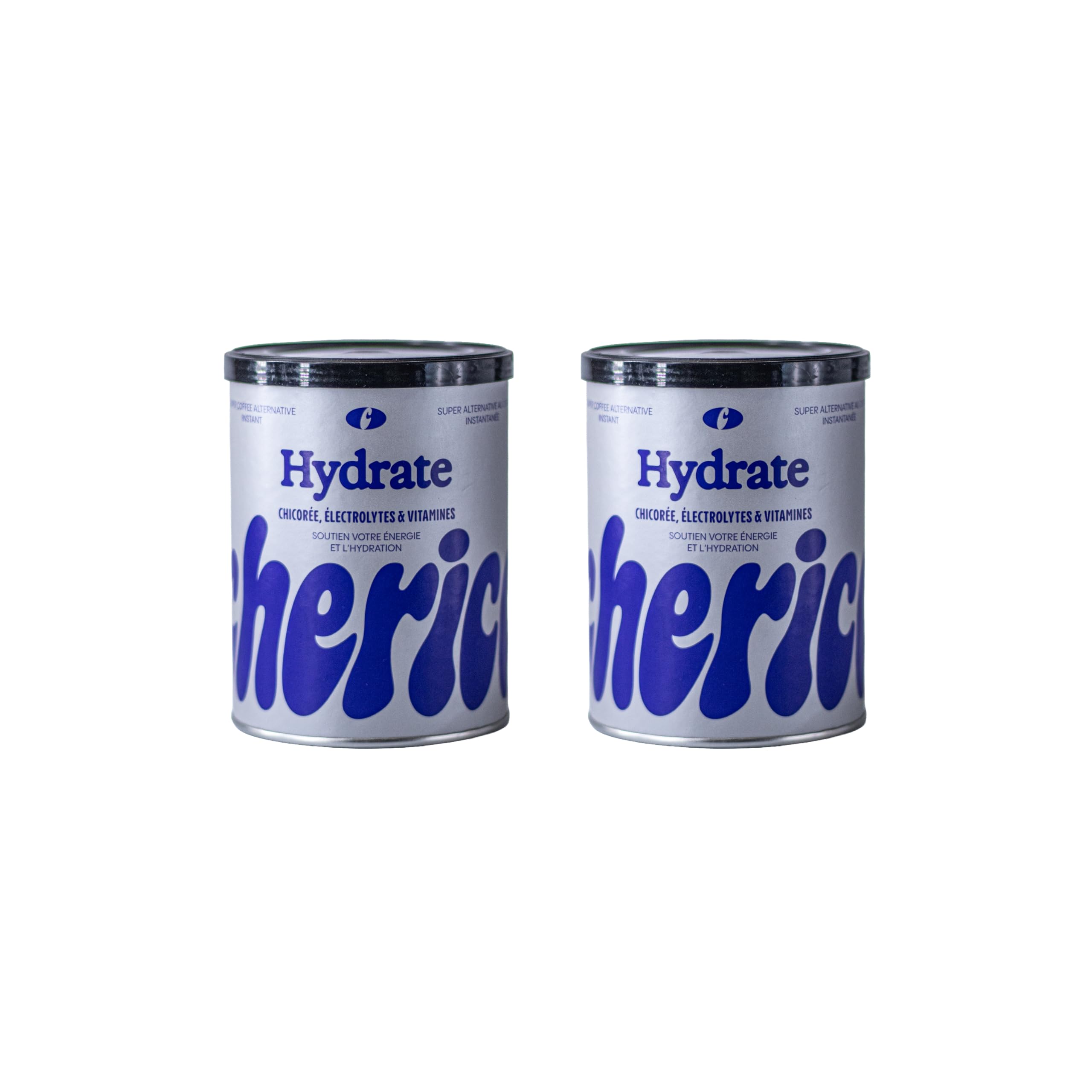 CHERICO Chicorée Hydrate sans sucre - Pack de 2 x 120g | Électrolytes hydratation, Sans Caféine, Magnésium, Potassium, Vitamines, Booste le métabolisme, 20 tasses