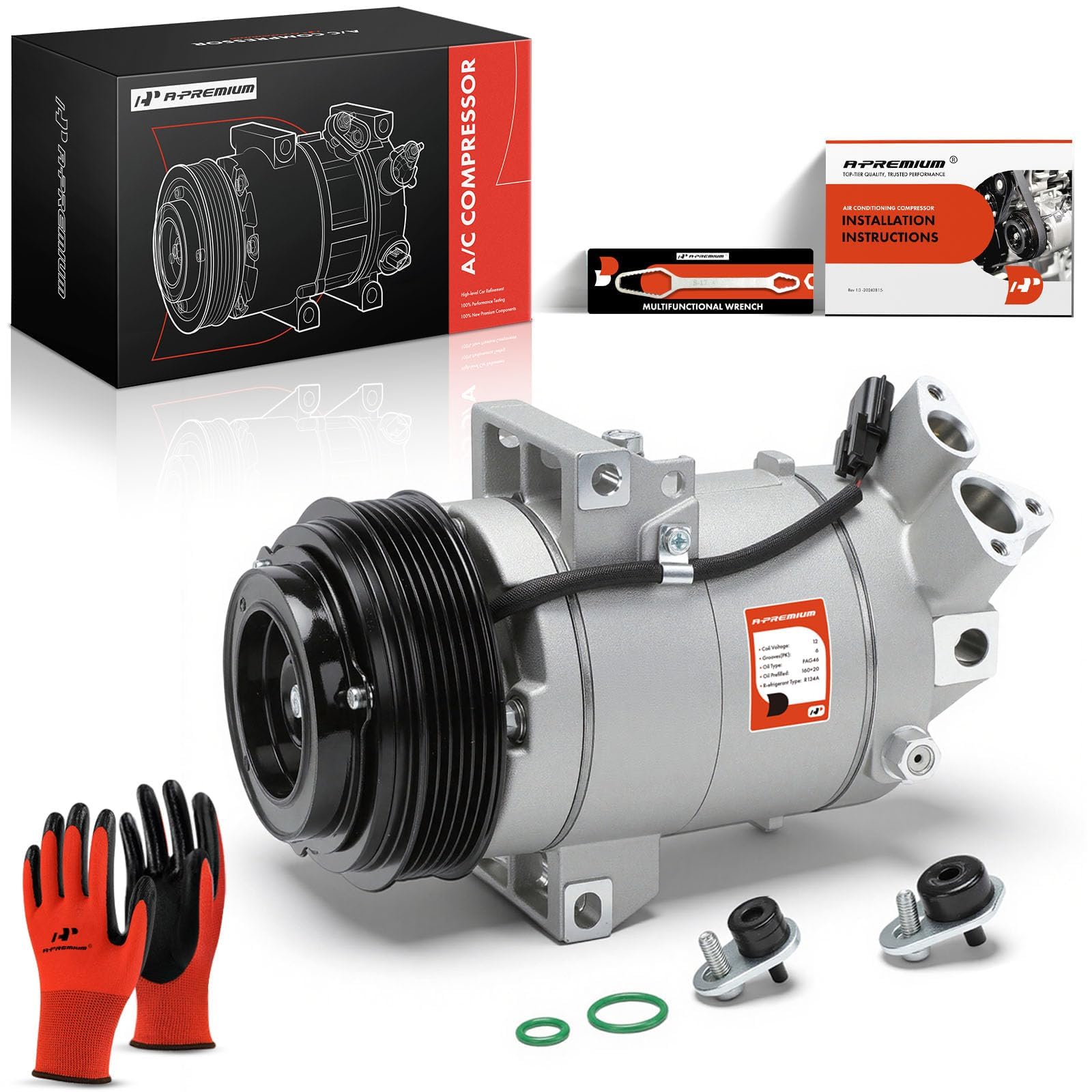 Photo 1 of *** VERY USED *** A-Premium AC Compressor with Clutch Compatible with Chevrolet City Express 2015-2018, Nissan NV200 2013-2020, with 10S15 Compressor