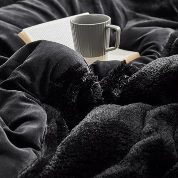 Coma Inducer You Deserve It Oversized Queen Comforter Set - Black