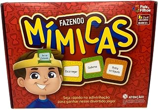 Jogo Mimica Tabuleiro Adivinhação Brinquedo Infantil Cartas