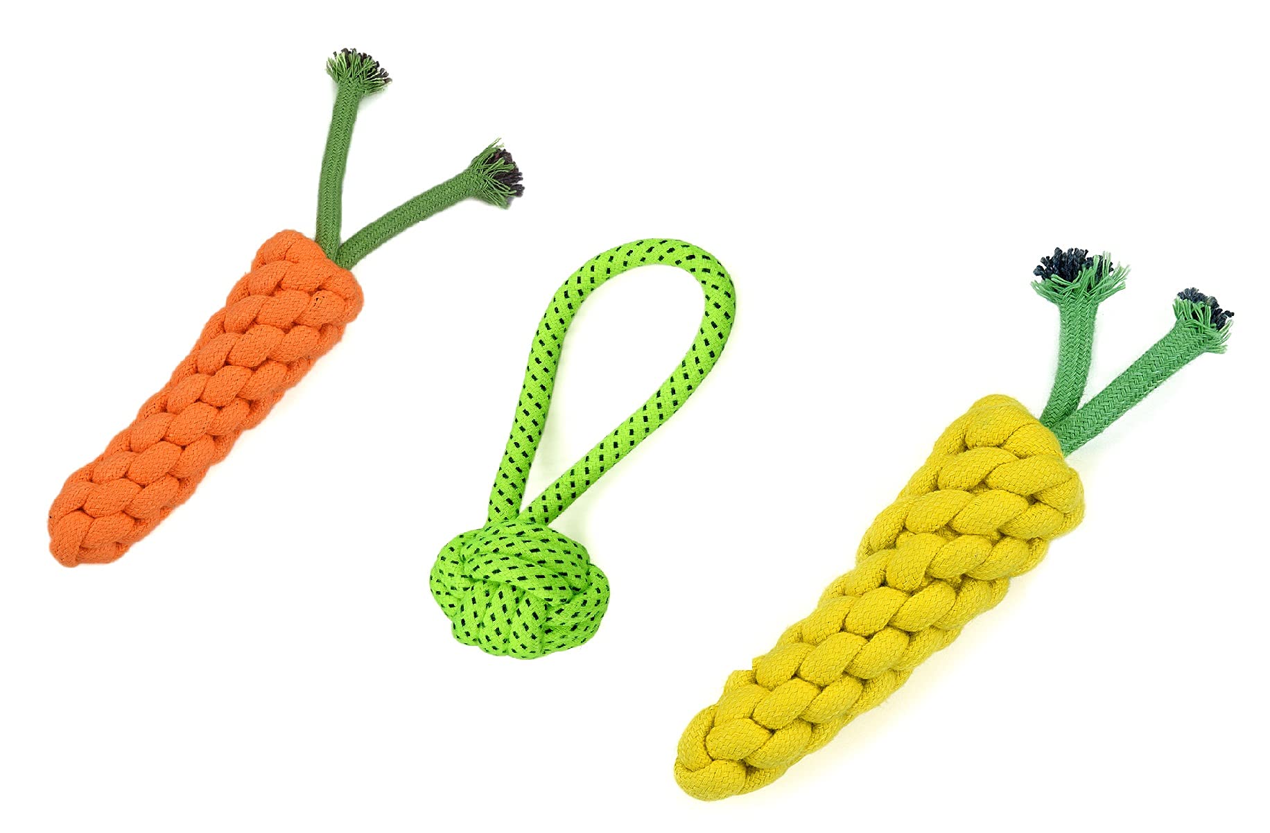PAW LA LAND Combination of Dog Rope Toys | Small to Medium Dogs - Interactive Teething Rope Toy to Play (Combo A) (B09H7M6KVM) Amazon Price History, Amazon Price Tracker