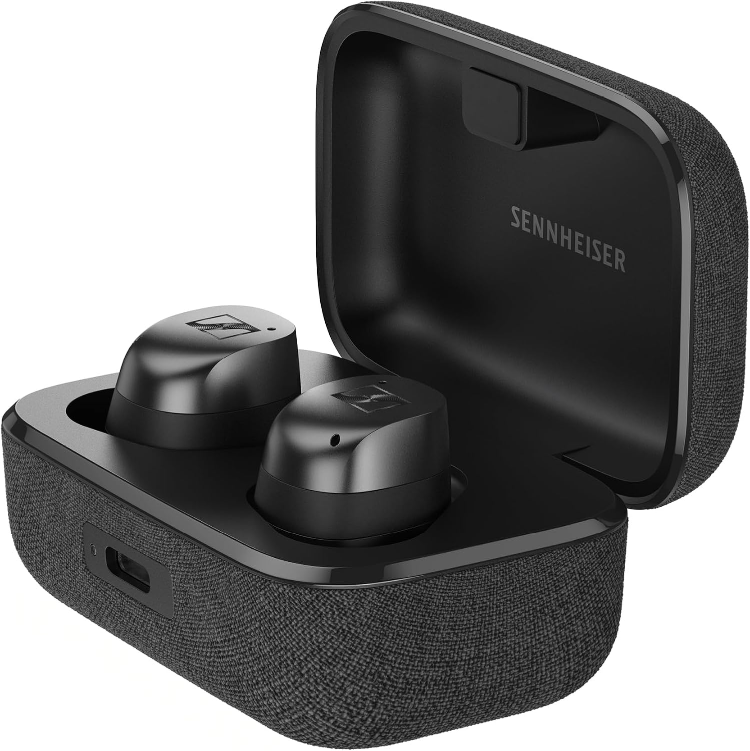 Momentum True Wireless 4 Smart Earbuds with Bluetooth 5.4, Crystal-Clear Sound, Comfortable Design, 30-Hour Battery Life, Adaptive ANC, LE Audio and Auracast - Black Graphite