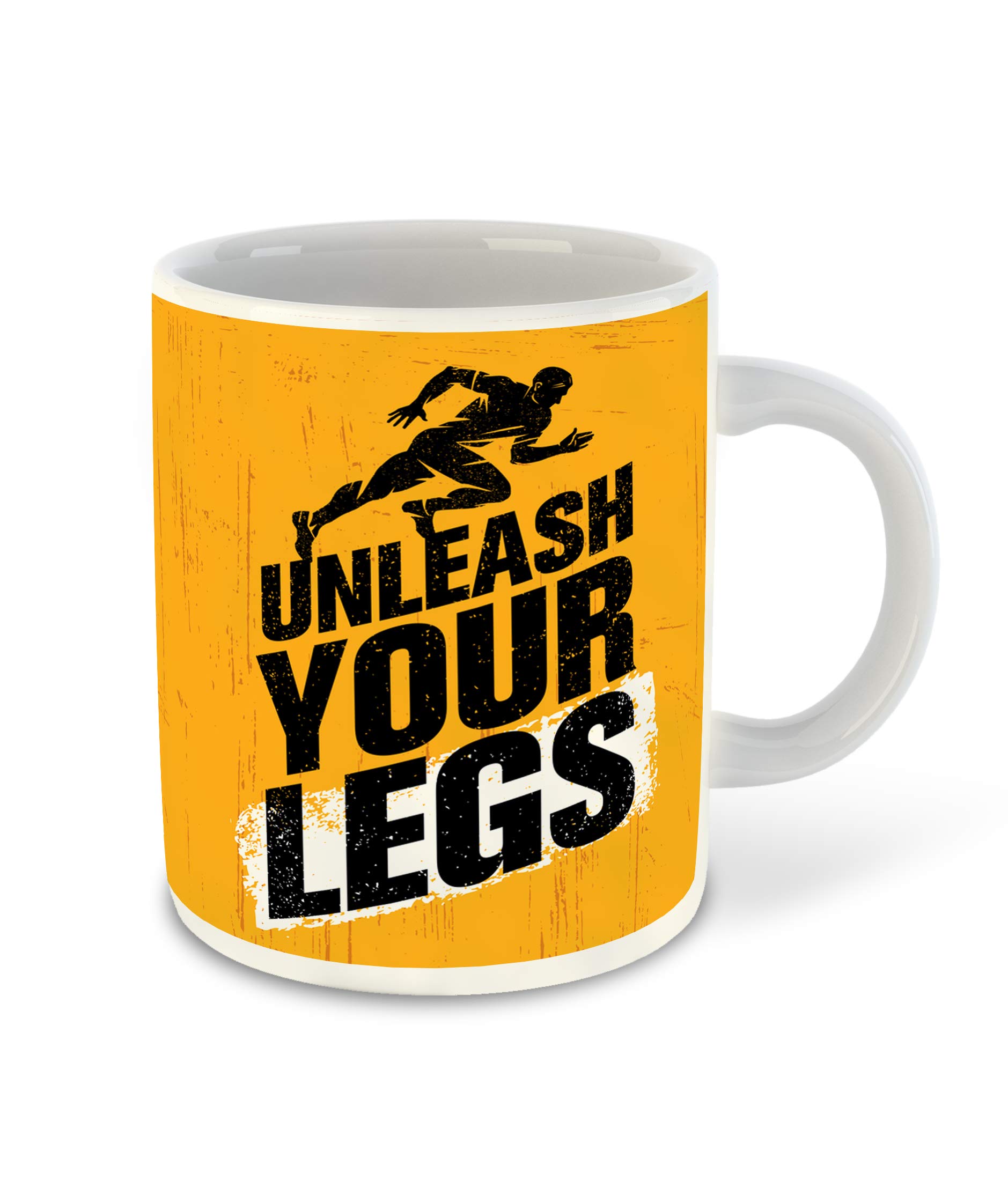 WHATS YOUR KICK - Running Inspired Designer Printed White Ceramic Coffee |Tea | Milk Mug (Gift | Sports | Motivational Quotes | Hobby (Combo 7)