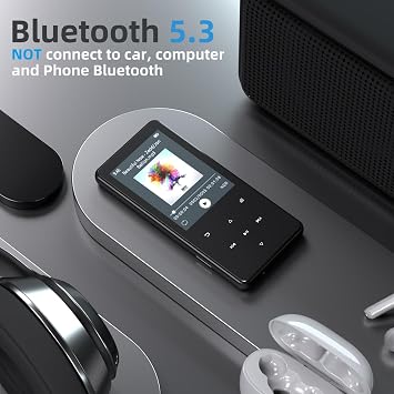 64GB MP3 Player with Bluetooth 5.3, Speaker & White Noise Sounds