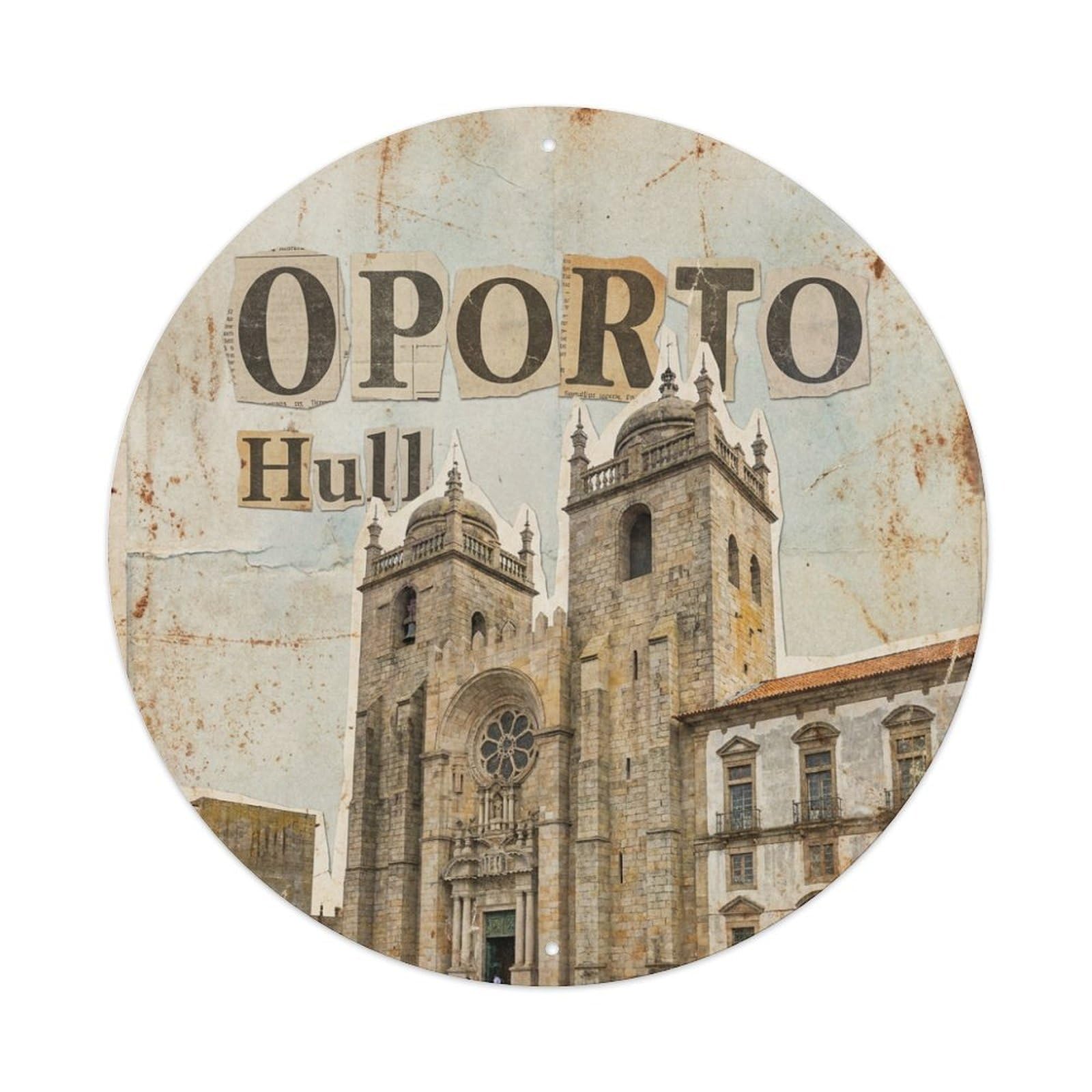 Vintage Travel Oporto Portugal Mast Metal Tin Sign