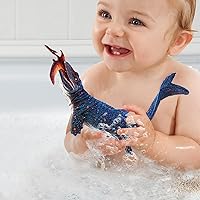 Vista 5 de SIENON Jurassic Mosasaurus - Figura de juguete de dinosaurio de 11.4 pulgadas, Mosasaurus Caza de Modelo de Pterosaurio, figuras de dinosaurio