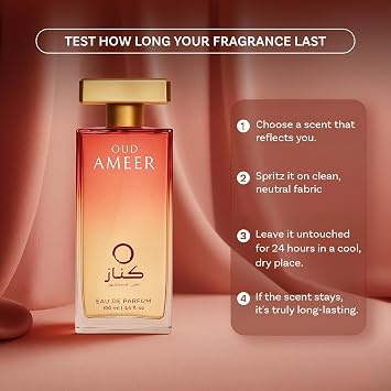 OUD AMEER | Men's Fragrance | Perfume for Men | Musky top note | 100 ml pack | 3.4 Fl. Oz. | Amber and Oriental fragrance | Gift for Men | Eau de Parfum EDP