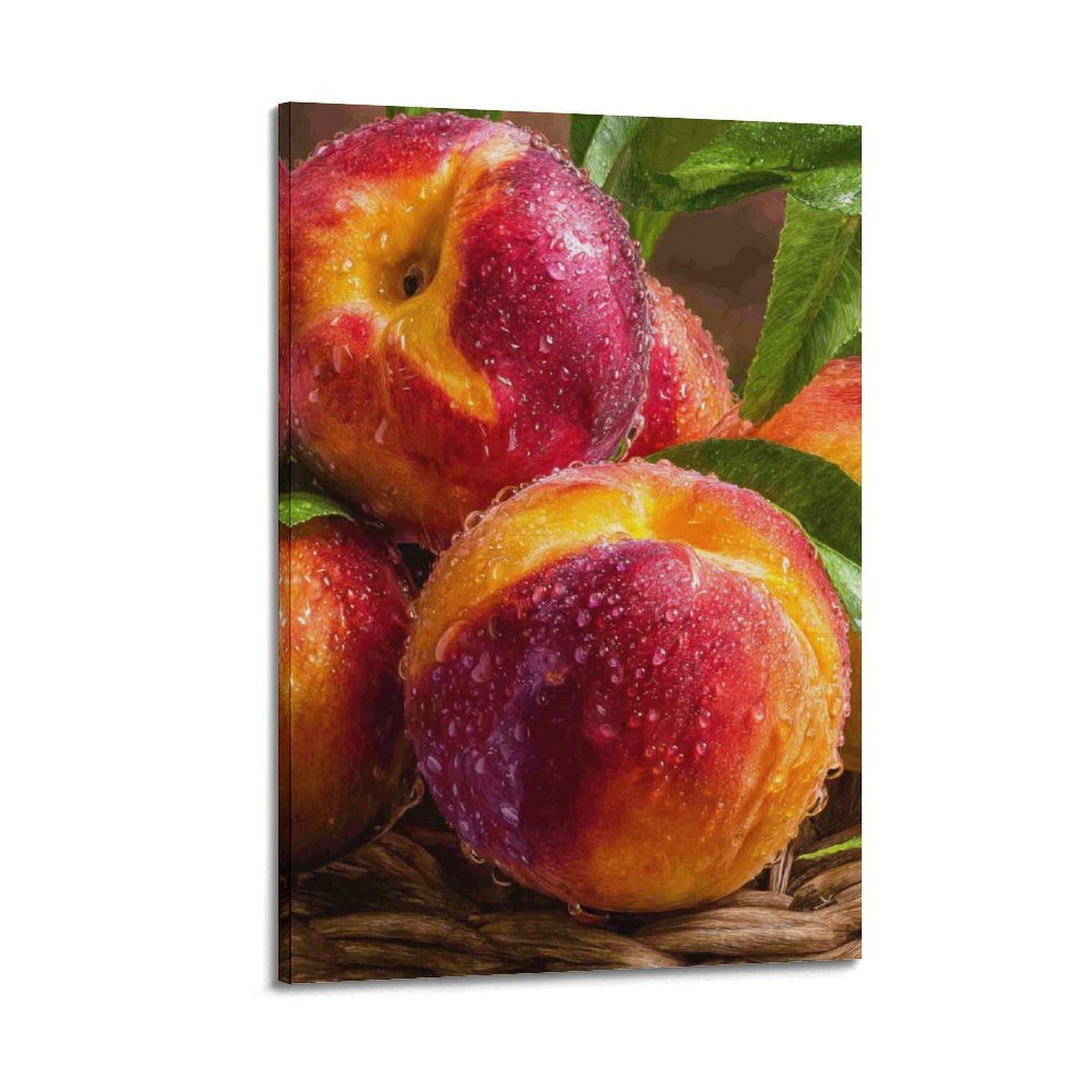 Poster nectarines mûres ZHOUKEG décoration murale moderne