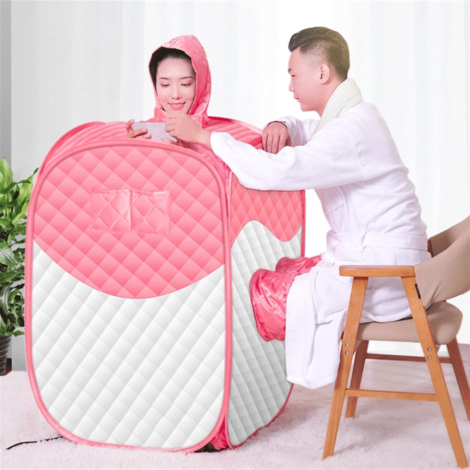 WolFum Saune Sauna a Vapore Personale Portatile e Leggera per Il Relax e la Perdita di Peso a casa. Timer da 60 Minuti