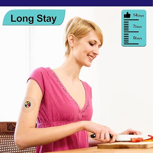 Miniatura 4 de Freestyle - Fundas de sensor impermeables para sensor Libre 2 y Libre 2, sin látex e hipoalergénicas, parches adhesivos transparentes, transpirables