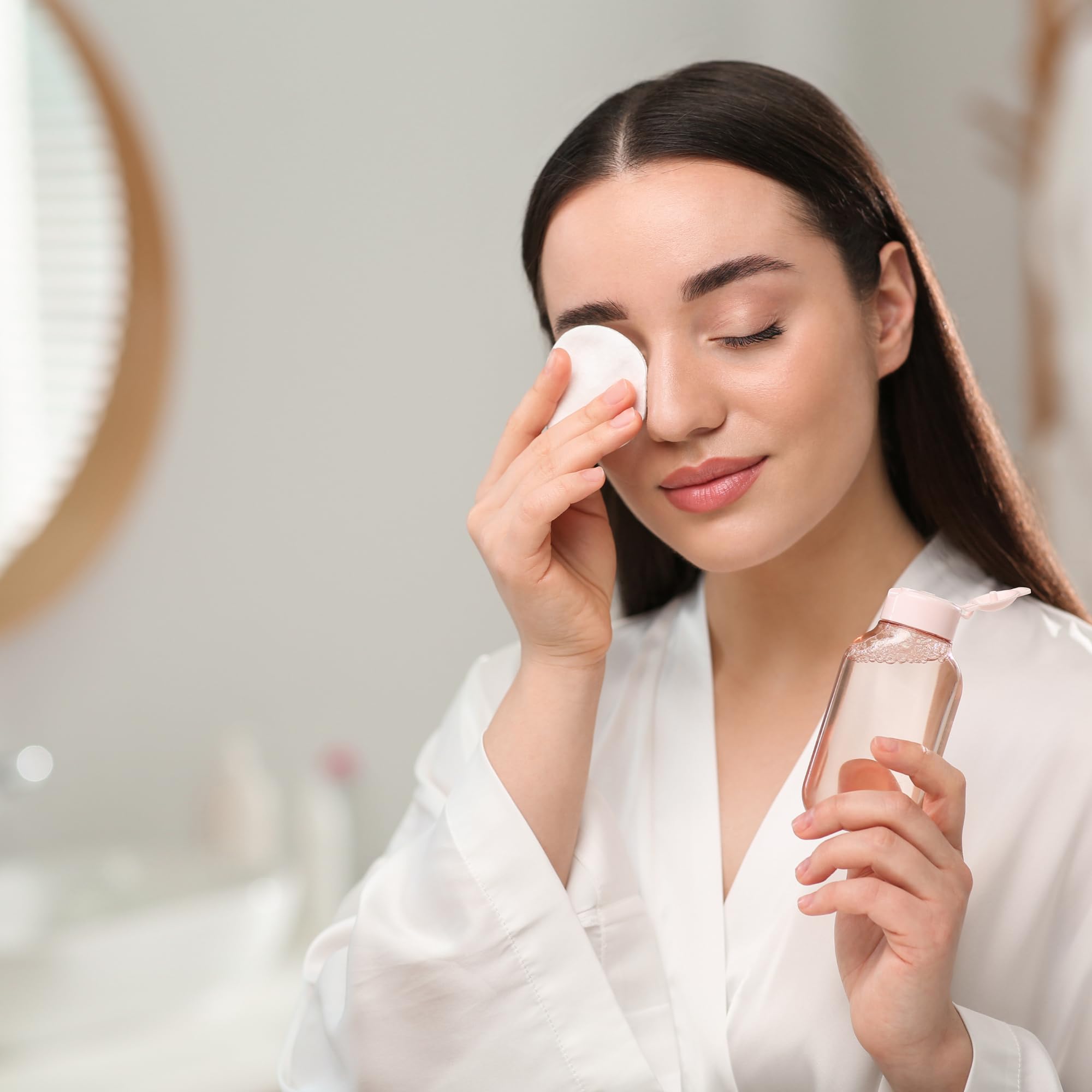 200 Dischetti Di Cotone In Puro Cotone - Morbidi E Delicati, Riutilizzabili, Multiuso Per Struccante, Tonico, Manicure, Viso - Ecologici, Con Custodia Da Viaggio