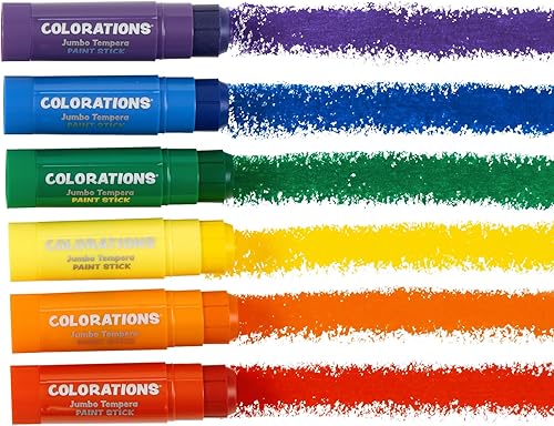 Miniatura 21 de Juego de 12 barras de pintura al témpera, sin desorden, no tóxico, de secado rápido, colores vibrantes, pintura para niños, pintura, arte