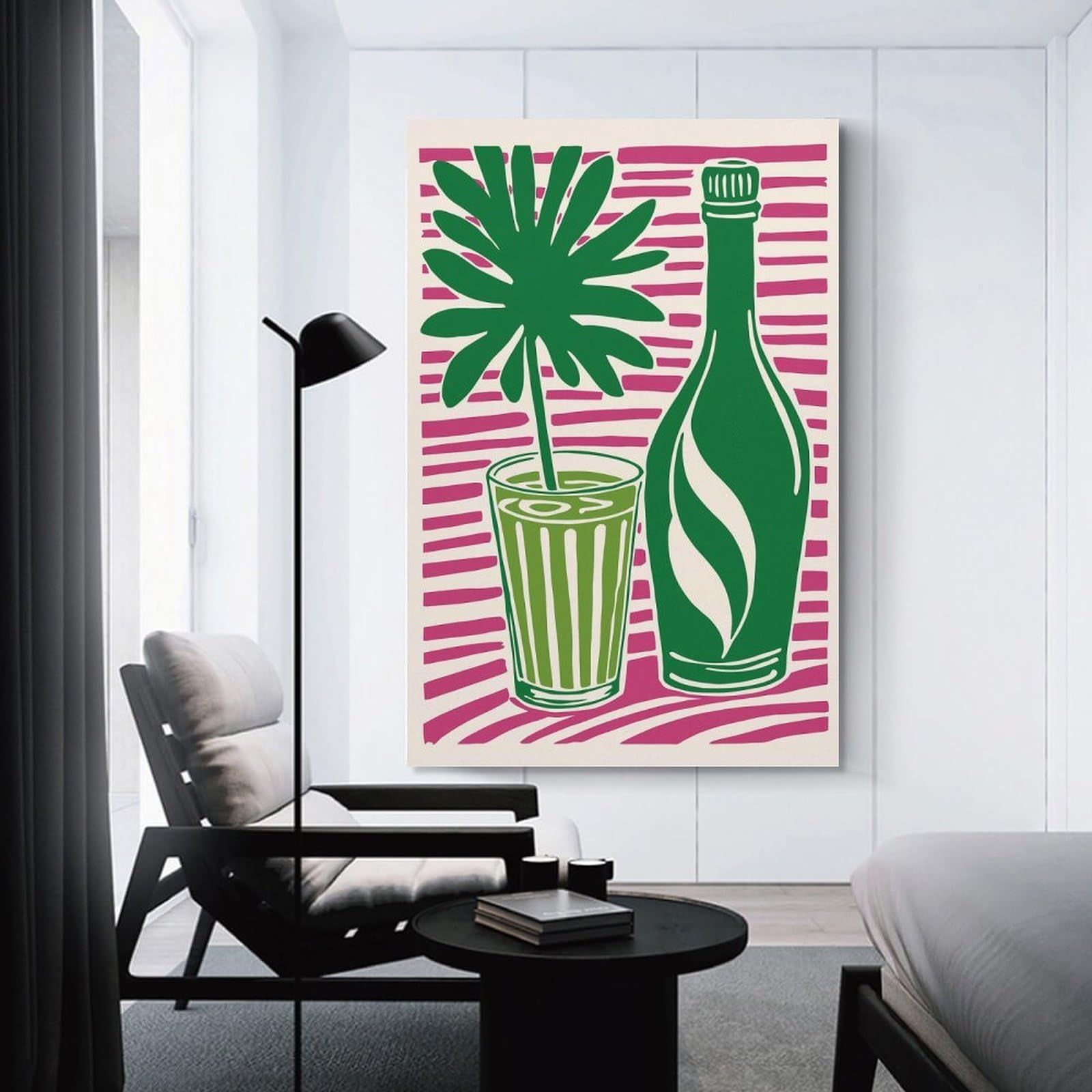 Junmoney Room Decor Wall Art Hawaii Matcha Latte, 24x36inch(60x90cm), for Gallery Wall Decor And Room Displays, An Easy Match for Collected Prints