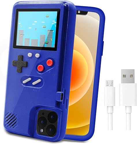 Miniatura 11 de LucBuy Funda de consola de juegos compatible con iPhone 6Plus/6s Plus/7Plus/8Plus, funda protectora retro autoalimentada con 36 juegos pequeños,