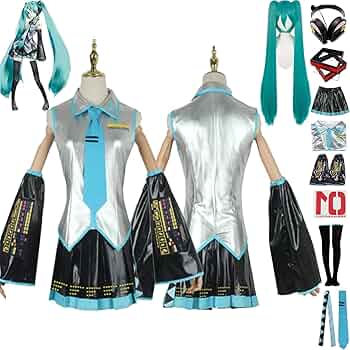 フルセット 公式品 初音ミク コスプレ衣装 トラントリップ cos VOCALOID 初音ミクトラントリップ製Lサイズコスプレ衣装