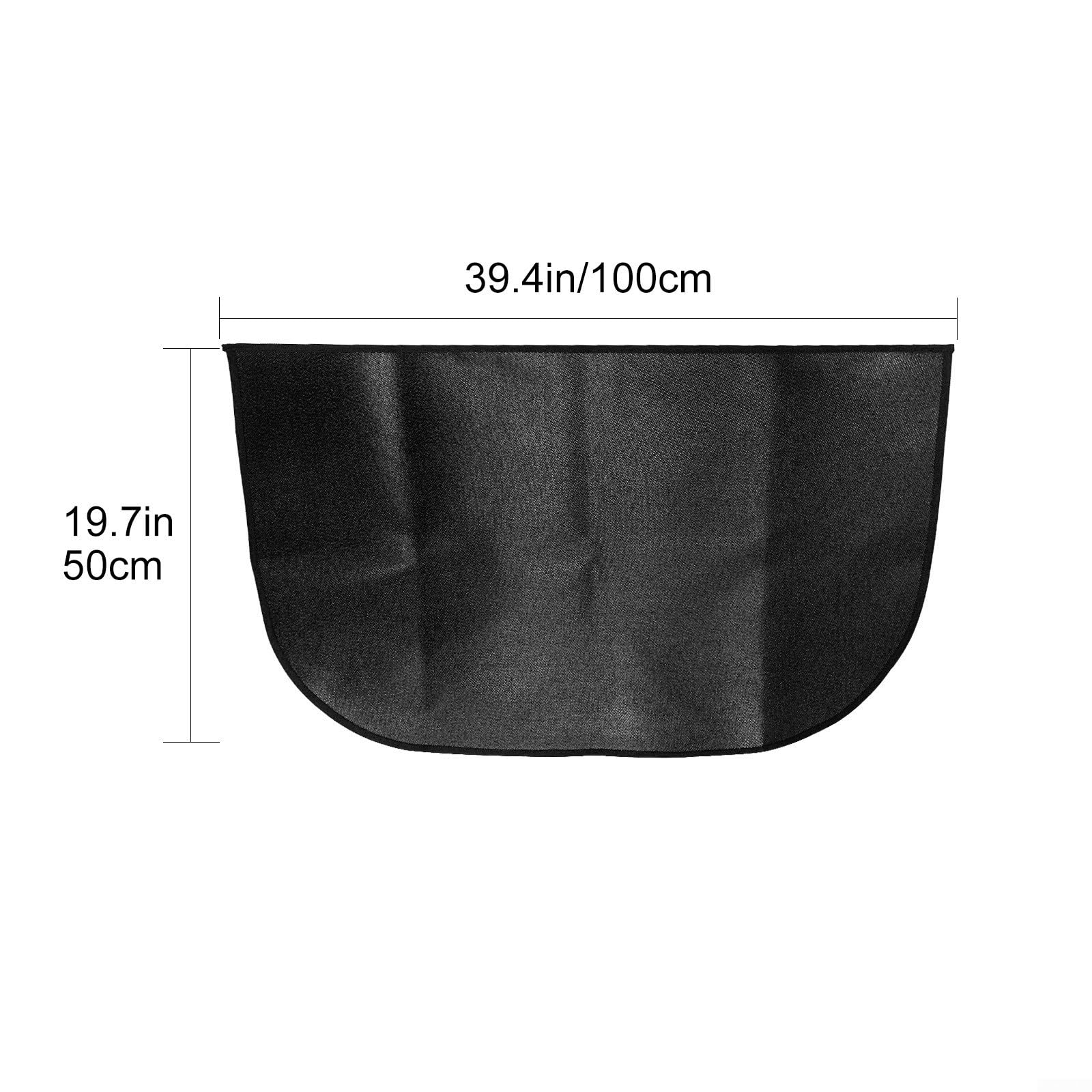 Tappetino ignifugo per camino, tappetino in fibra di vetro resistente alle fiamme, per focolare e camino, tappetino protettivo riutilizzabile e resistente (50 x 100 cm)