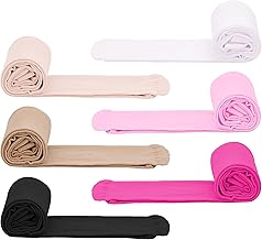 Zando 6 Pairs Tights for Girls Ultra Soft Velvet Halloween Tights for Girls Ballet School Uniform Festival1-14 Years