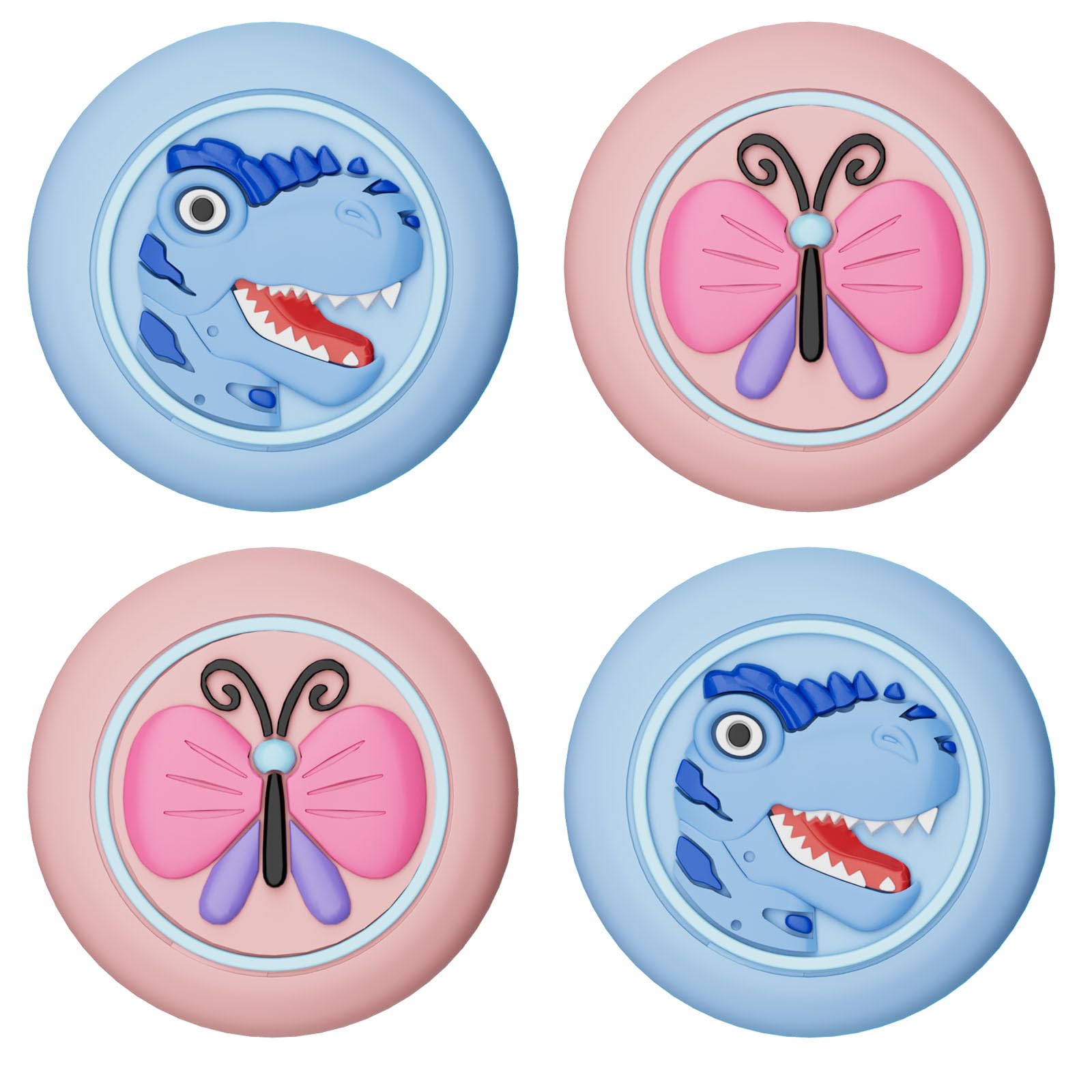 for Air Tags-4 Pack Apple Kids Cartoon Case, Kids Hidden Holder for Airtag, GPS Tracker Case with Safety Pin Anti Lost, for Children, Elderly, Luggage, Clothing-image-20