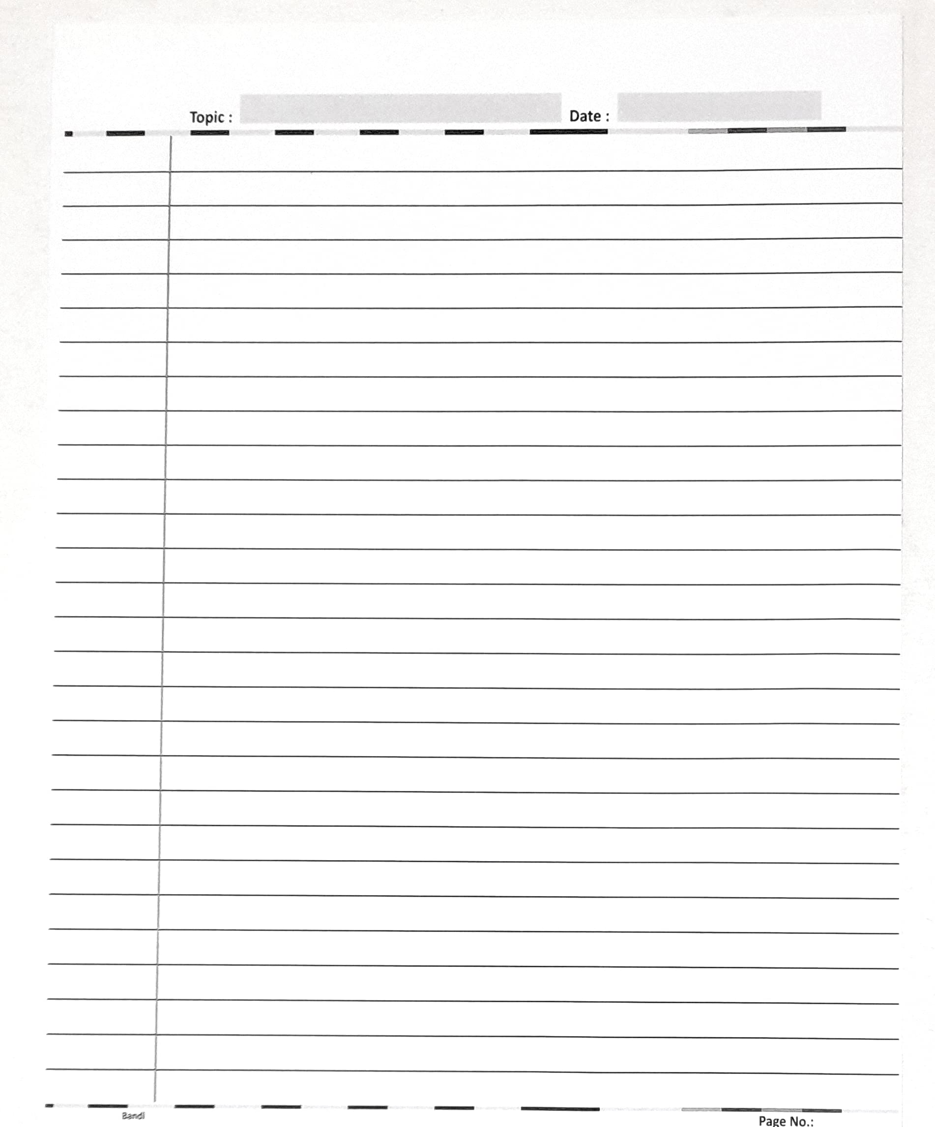 Ditya Crafts A4 Size GSM 120 Single Sided Ruled Project Paper, Notebook, Project, Assignment, Practical, Homework, Office Work Papers Included White Pages (Set of 100 Papers White)