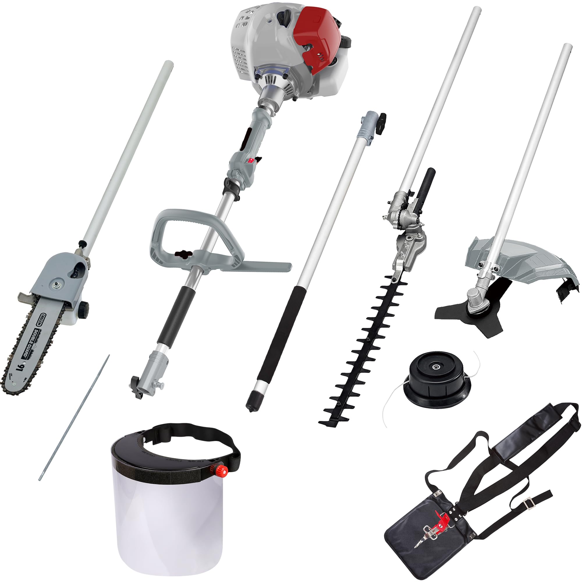 IKRA Multitool IBKH 33-1 : Outil de Jardin 4en1 avec Protection et Lime