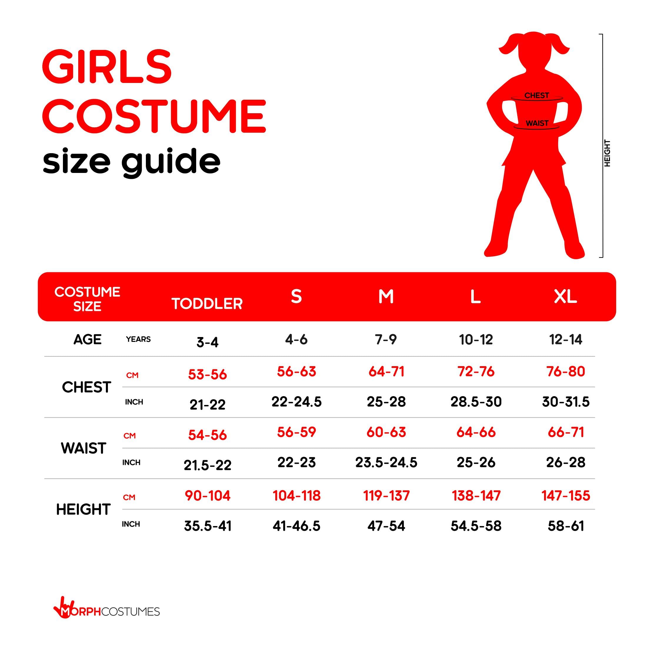 Morph Disfraz Gato Negro Niña, Disfraz Halloween Niña | Vestido con Cola, Falda de Purpurina & Diadema con Orejas, Perfecto para Halloween, Ideal para Juegos de Rol