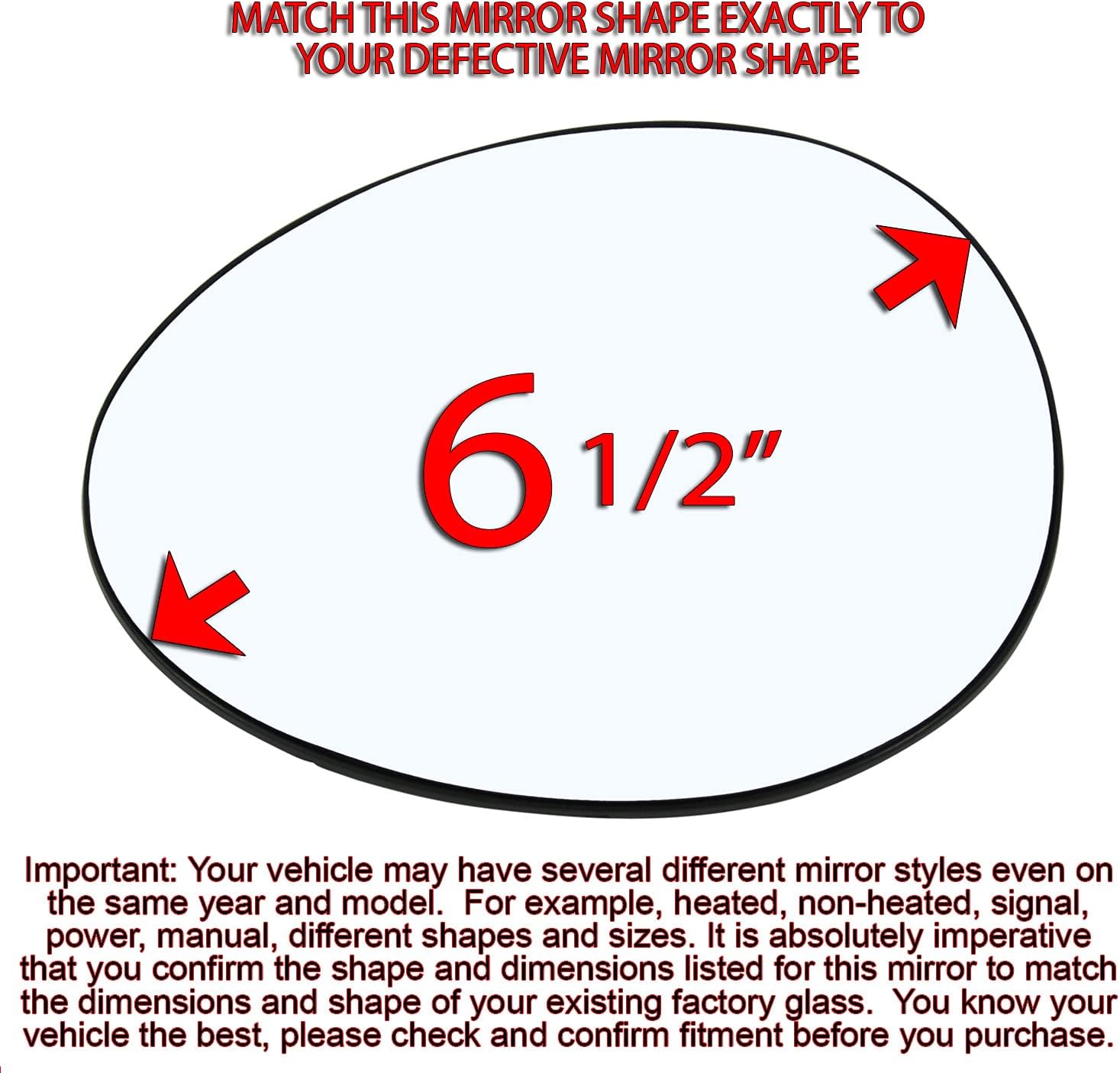 Driver Side Mirror Glass For 2007-2015 Mini Cooper, 2011 2012 2013 2014 2015 Mini Countryman Left Door Rear View Mirrors Heated with Back Plate 51169803193