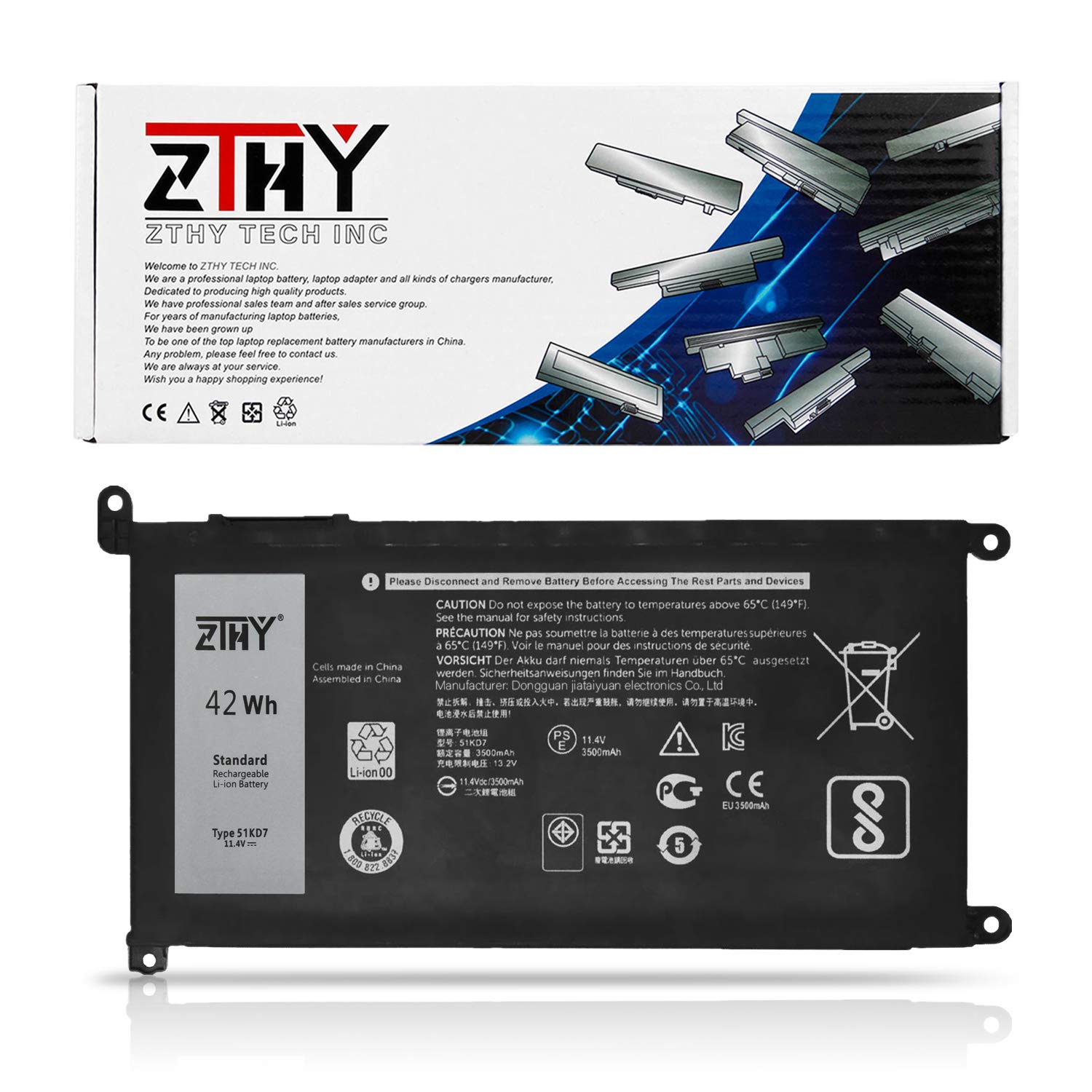 Amazon Com Zthy 51kd7 Laptop Battery Replacement For Dell Chromebook 11 3100 3180 31 5190 3181 2 In 1 Series P28t001 Y07hk Fy8xm 0fy8xm 11 4v 42wh 3 Cell 3500mah Home Audio Theater