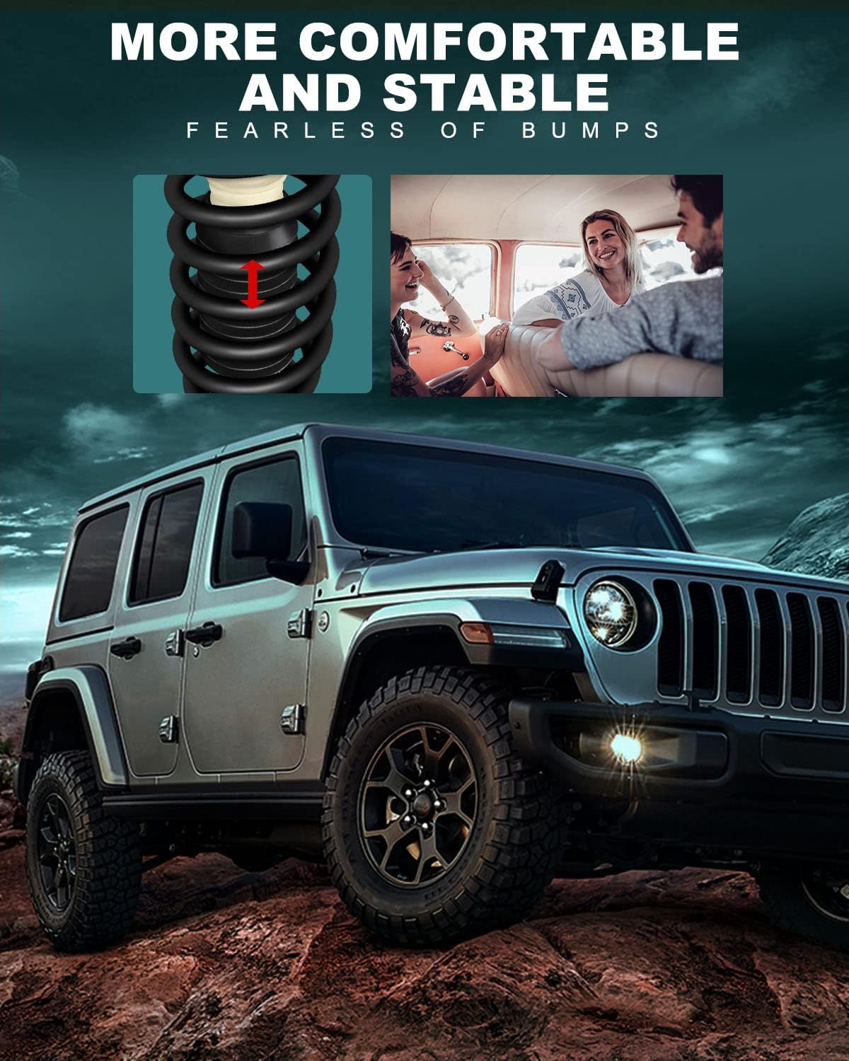 AUTOMUTO Strut Spring Assembly Front Pair Shock Absorber Fit 2010 2011 2012 Fusion, 2010 2011 for Mercury Milan 2.5L L4 Replace for 272596