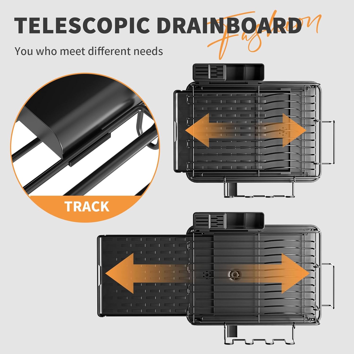 Functional Dish Drain Highlighting Two Layer Structure and Slip Immune Base for Safe Kitchen Storage Strong Iron Dish Rack
