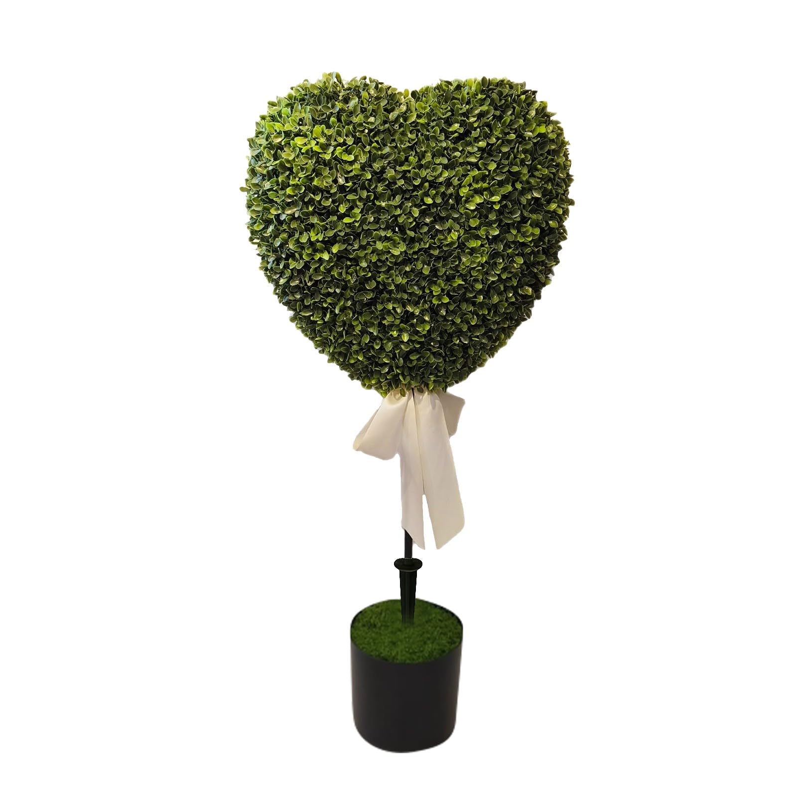 Jardinière en forme de cœur design vrille haut 75 cm pour fleurs