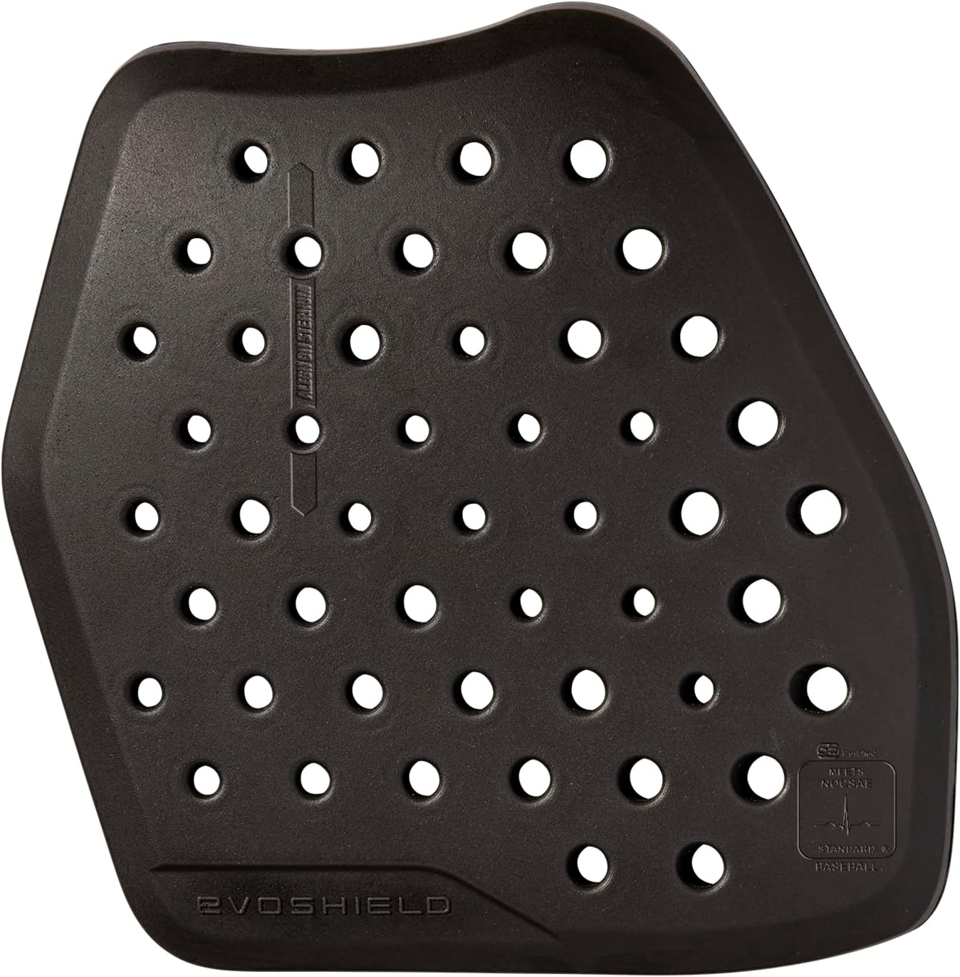 EvoShield NOCSAE® Protective Chest Guard Shirt - Adult and Youth Sizes, Black - Image 3