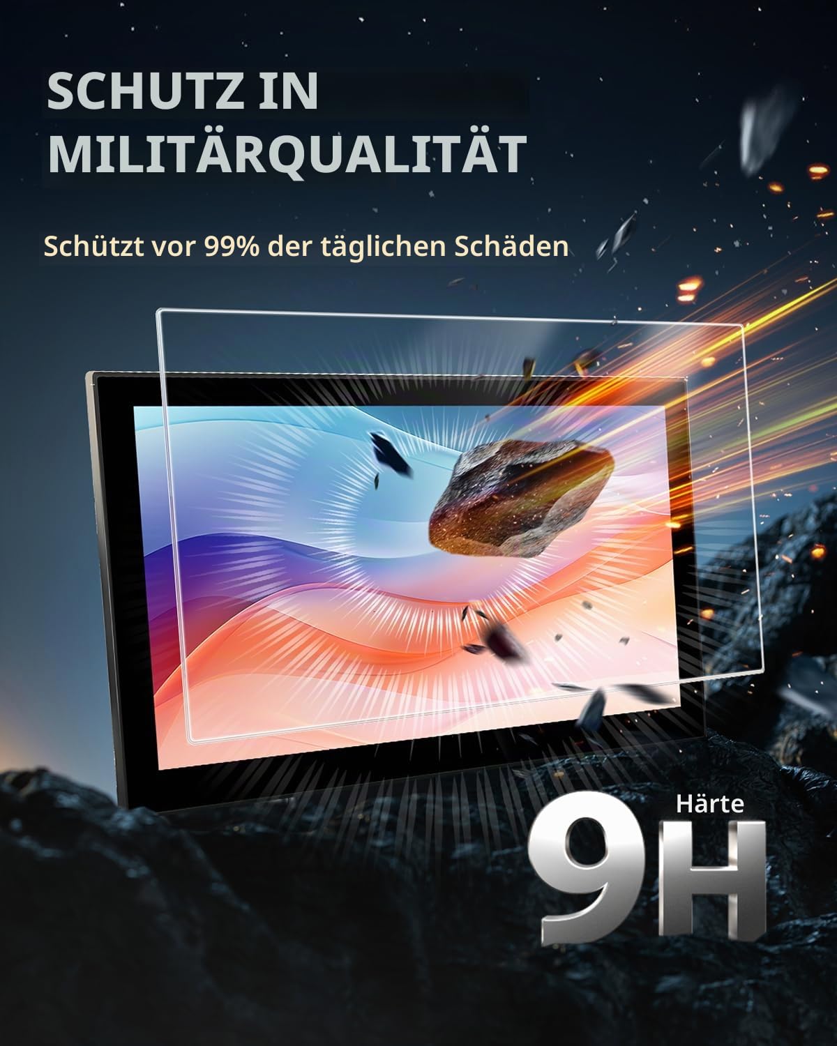 12,3" All-in-One Displayschutzfolie für Hyundai Tucson 2025 2026 | 9H Gehärtes Glas Displayschutz, Schutzfolie Anti-Fingerabdruck Anti-Kratzen Hohe Transparenz, Tucson NX4 Navigation Zubehör