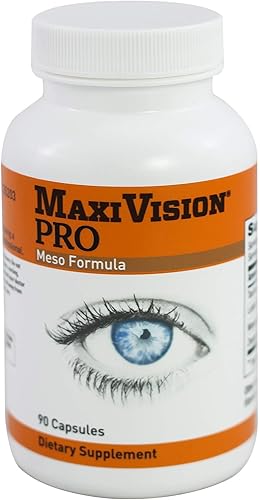 MaxiVision PRO Meso Formula - Mesozeaxantina - Luteína - Zeaxantina - 90 Cápsulas, 1 Botella