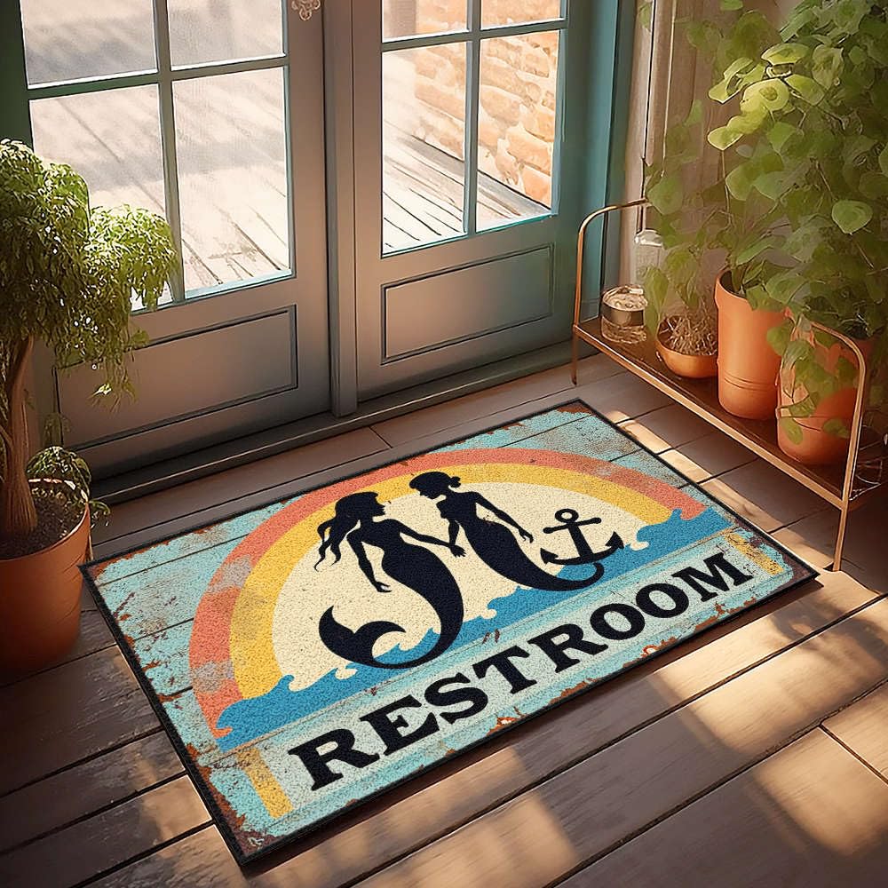 Tapis de sol sirènes 65 x 90 cm pour régler les problèmes d'entrée humide