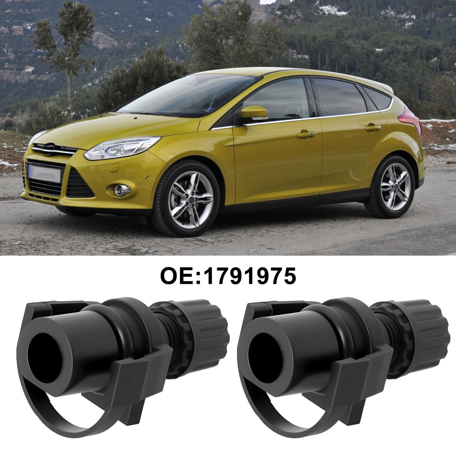 2 szt. Wąż chłodzący kompatybilny z Ford 1.0 GTDi i EcoBoost Złącze chłodnicy 1791975 C1B18C362AA