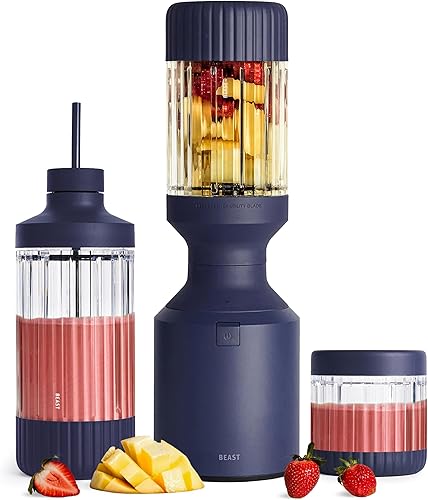 Miniatura 12 de Beast Mega 1200 Plus | Licuadora de sobremesa premium | Licúados, batidos, salsas, cremas, sopas | Mezcla hielo y fruta congelada | Recipiente XL |