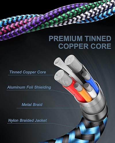 Miniatura 9 de Cable USB C a Lightning, paquete de 43 pies, cable de carga Powerline tipo C, cable de carga rápida para iPhone 14 13 13 Pro 12 Pro Max 11 X XR 8