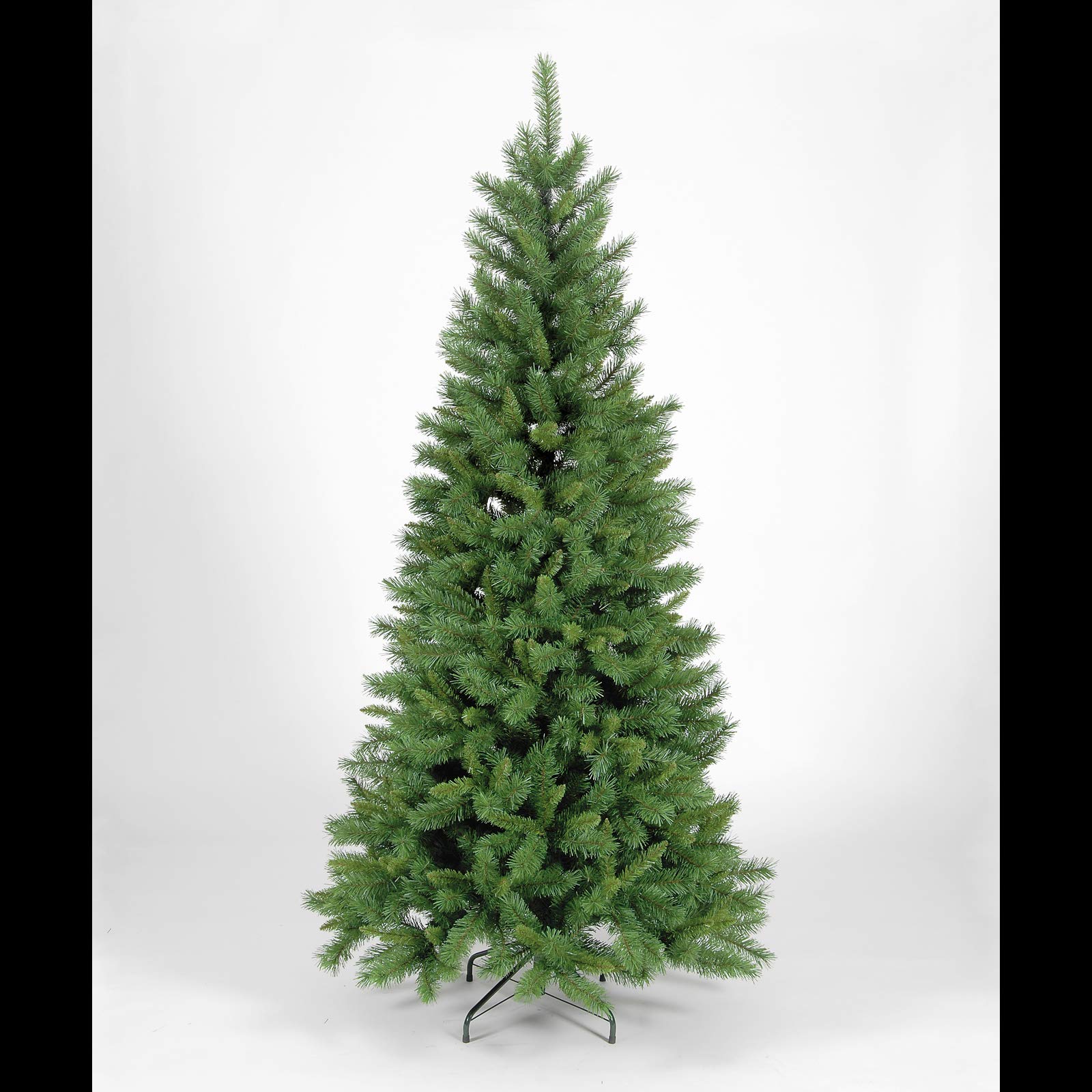 Snowtime Green 8Ft New Duchess Spruce Slim Xmas Artificial Christmas Tree