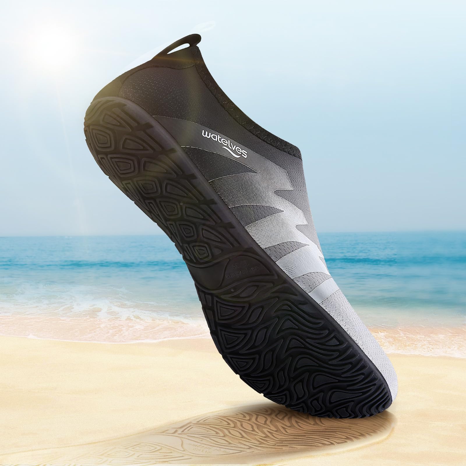 WateLves Scarpe da Scoglio Scarpette Donna Uomo Asciugatura Rapida Super Leggere Antiscivolo per Spiaggia e Snorkeling Unisex