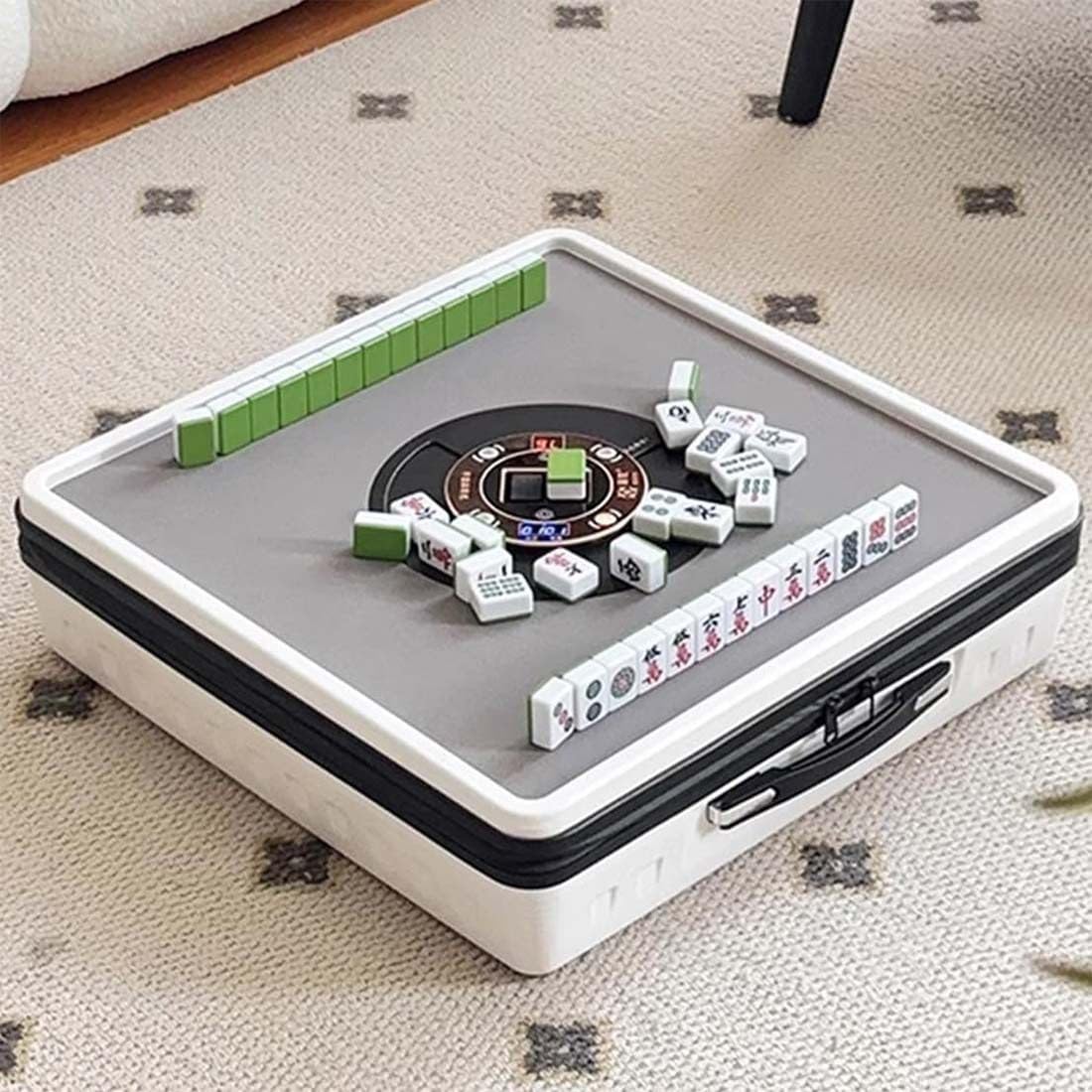 Przenośny stół mahjong z automatycznym tasowaniem, elektryczny automatyczny zestaw do wypoczynku w domu i na zewnątrz, mini lekki rozmiar podróżny