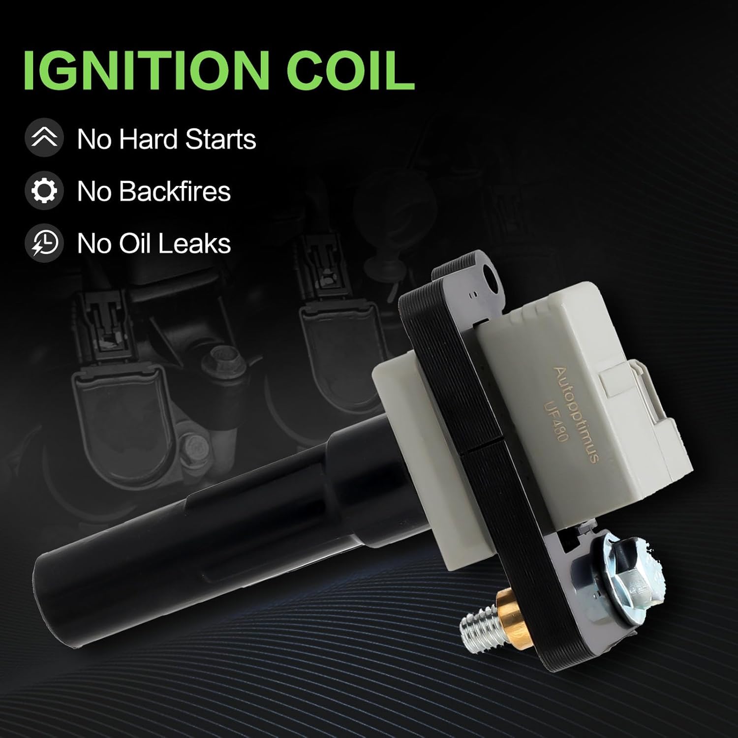 UF480 22433-AA560 Ignition Coil, Compatible with Subaru 2002 2003 2004 2005 Impreza WRX, WRX Wagon Sedan - H4 2.0L Replaces 5C1398 E960