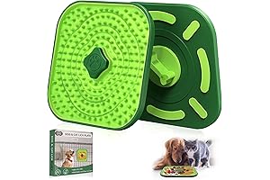 2-in-1 Dog Lick Treat Mat with Silicone Anti-Slip and Anxiety Aid